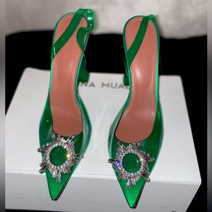 AMINA MUADDI
Begum Glass Sling Heel